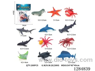 12 Small Solid Sea Animals