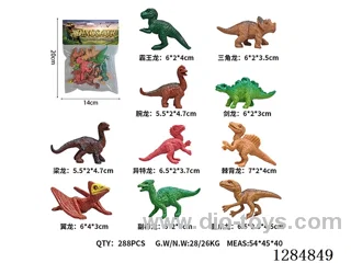 Small Solid Dinosaurs (10-Pack)
