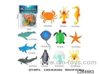 12 Medium Hollow Marine Animals
