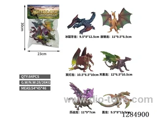 6 Medium Solid Flying Dragons
