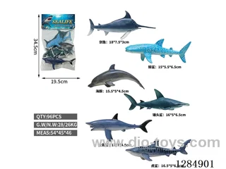 6 Large Hollow Marine Animals