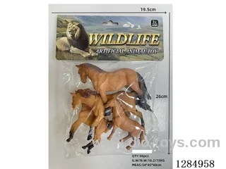 A family of four horses