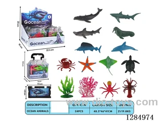 Small Marine Animals (12 Varieties) + Accessories, 6-Box Set