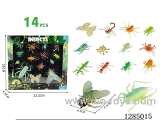 Glow-in-the-Dark Insects, 14-Style Set in Window Box