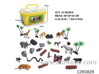 Wild Animals + Accessories 30-PCS Set