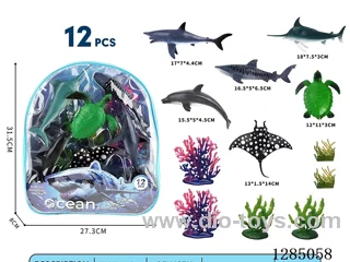 Marine Animals + Accessories 12 styles Large Backpack Set