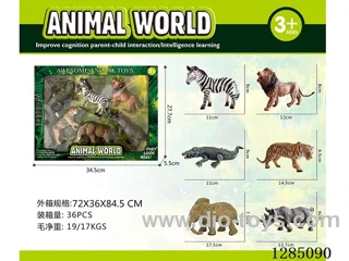 Large Animals (6 Styles) in Color Box