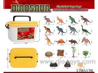 Large Dinosaur + 44PCS Accessory Set in Storage Box