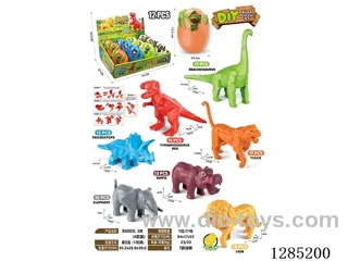 Lu Ban Lock Dinosaurs & Animals (12 Eggs/Box)