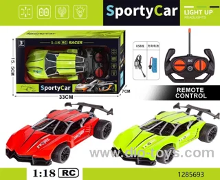 1:18  4 ch rc car with light/include battery
