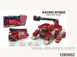Fire scene storage and ejection vehicle
