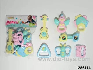 baby rattle toys in PVC bag