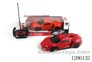 1:16 Lacquer 4-wheel (without battery) with red and orange lights