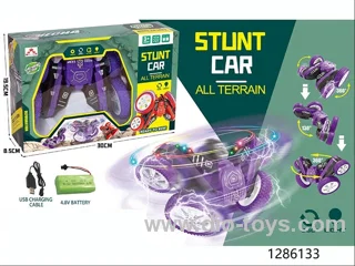 rc stunt car with light，include battery