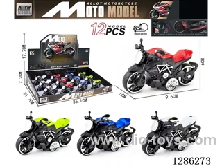 1:18 pull back alloy motorcycles 12PCS