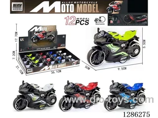 1:18 pull back alloy motorcycles 12PCS