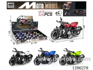 1:18 pull back alloy motorcycles 12PCS