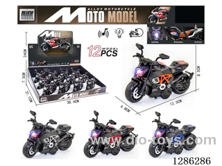1:14 pull back alloy motorcycles 12PCS （W L/M）
