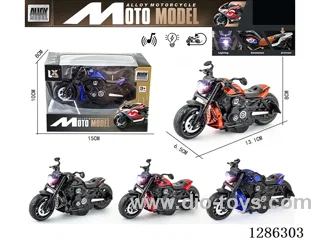 1:14 pull back alloy motorcycles （W L/M）