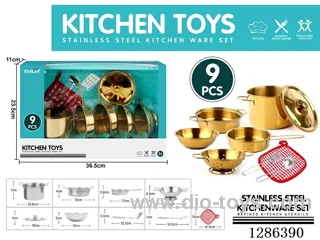 9PCS Stainless Steel Tableware Set