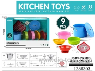 9PCS Stainless Steel Tableware Set
