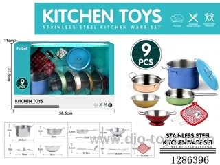 9PCS Stainless Steel Tableware Set