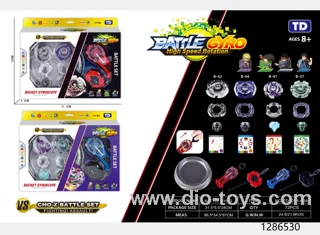 Spinning top + flint launcher + ruler launcher + spinning top disc