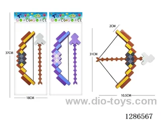 Minecraft Bow and Arrows, 2-Color mixed