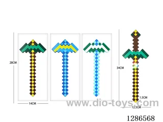 Minecraft Telescoping Sword with Vibration and Lights, 3-Color mixed