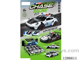 Porsche Inertia Police Car (W/L/M), 8PCS