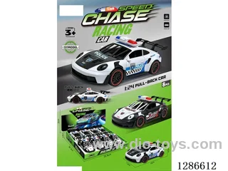 Porsche Inertia Police Car, 8PCS