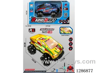 1:22 9ch Dual-Remote Control RC Stunt Car with LED Lights (GCC)included battery