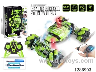 2.4G RC Stunt Side-Wheel Drive Transformable Car W L/M/ Dual Remote Control Version(Battery Included)