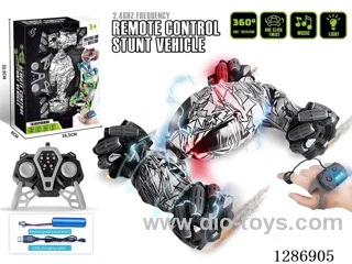 2.4G RC Stunt Side-Wheel Drive Transformable Car W L/M/ Dual Remote Control Version(Battery Included)