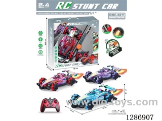 2.4G 9ch 1:12 Dual Remote Control rc car W L/M/ Spray(Battery Included) Red, Blue, Purple 3-Colors (GCC)