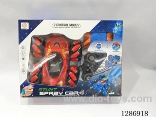 2.4G RC Stunt Reversible Car W L/M/ Dual-Spray / Dual Remote Controls / Battery Included