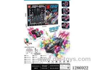 Dual-Remote 2.4G Double-Sided Stunt Car W L/M/Dual Spray included battery