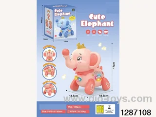 Cute Crawling Elephant Baby