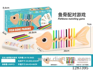 Fishbone Color-Matching Tabletop Game