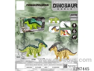 B/O dinosaur W L/M not included battery 2 colors