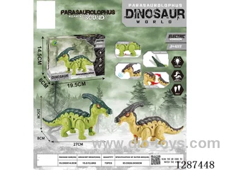 B/O dinosaur W L/M not included battery 2 colors