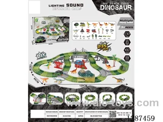 Dinosaur Locomotive Track Set: With Lights (235 PCS)