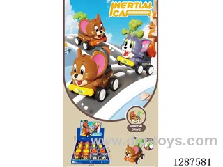 Inertia Cat and Mouse Toy Cars 12PCS