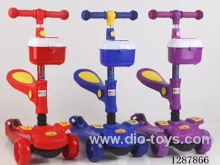 Scooter - 3-in-1 with Seat - Red/Royal Blue, Pink
