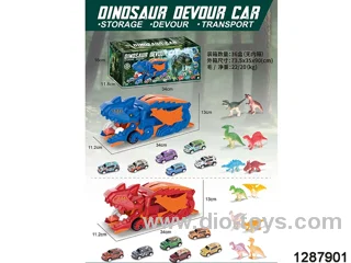 Dinosaurs track in color box