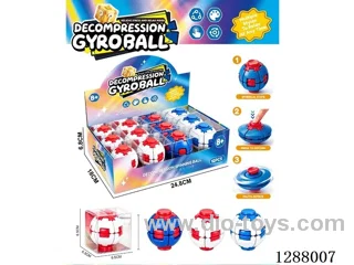 Injection-Molded Stress-Relief Gyro Ball (Spring Version) 12PCS
