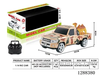 1:14 4ch RC car with light not included battery (with Camel)