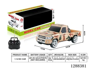 1:14 4ch RC car W L/M not included battery