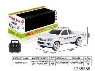 1:14 4ch RC car with light not included battery
