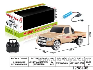 1:14 4ch RC car with light included battery
